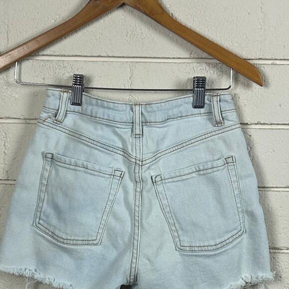 SO Denim Crochet Shorts Light Blue size 26(3) - Picture 8 of 8